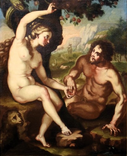 Adam et Ève - Maître flamand du XVIIe siècle